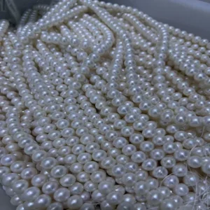 10mm round mirror-like pearl strands