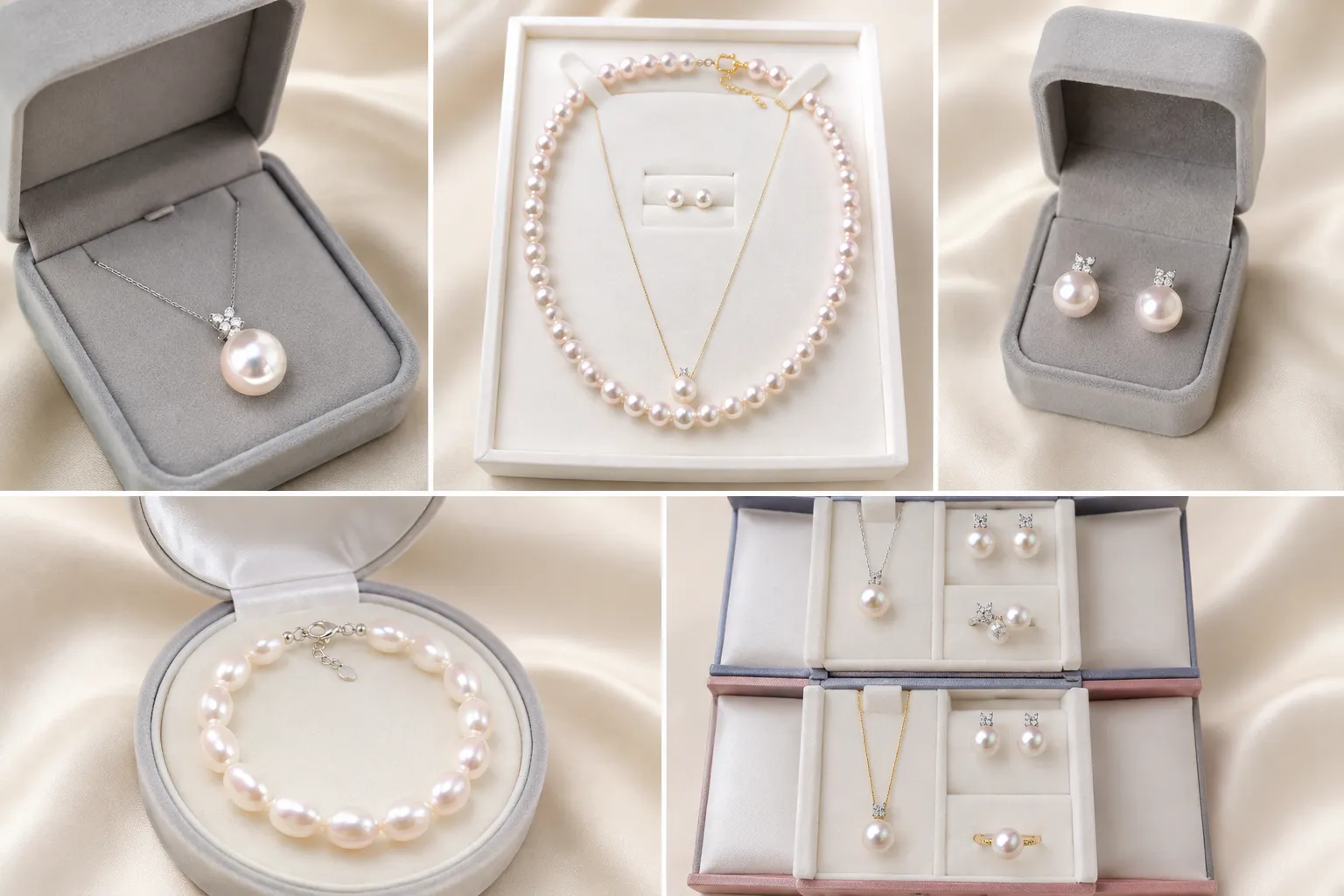 elegant freshwater pearl jewelry set